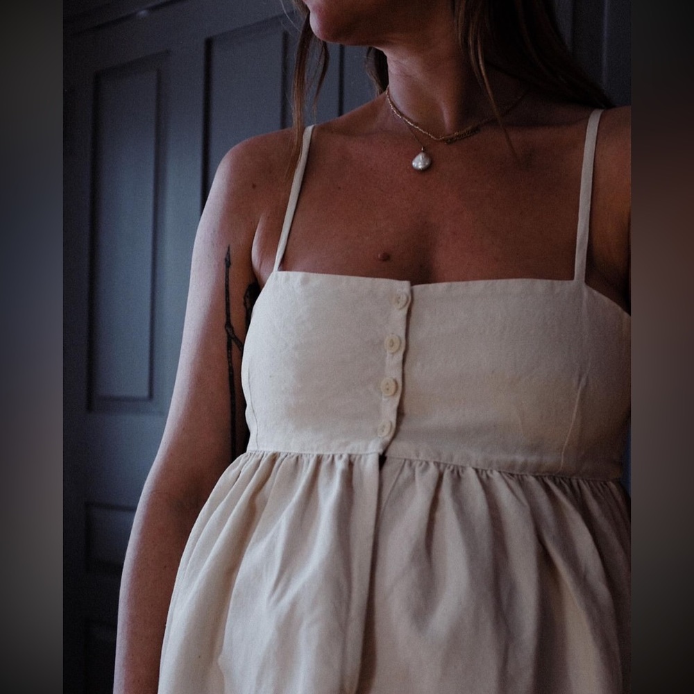 SOLD Rudy Jude Bonnie Dress Salt White